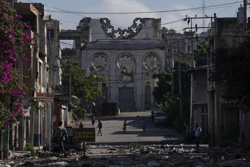 Iglesia en Puerto Príncipe que fue destruida durante el terremoto del 2010.