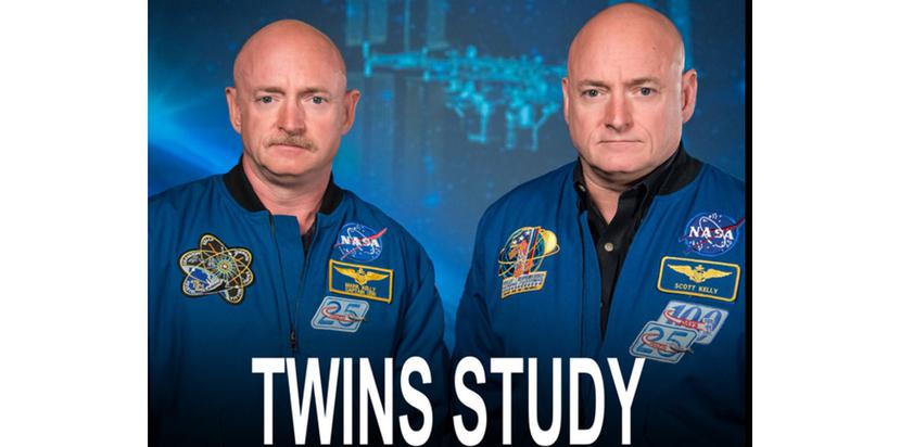 Los gemelos idénticos Mark y Scott Kelly participaron en estudios sin precedentes durante el año que el último estuvo en el espacio. (NASA)