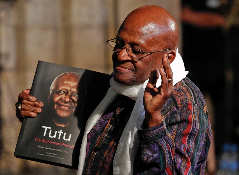 El arzobispo emérito sudafricano Desmond Tutu, premio Nobel de la Paz de 1984.