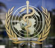Foto tomada el 11 de junio del 2009 del logo de la Organización Mundial de la Salud en la sede del organismo en Ginebra, Suiza. (Foto AP/Anja Niedringhaus)