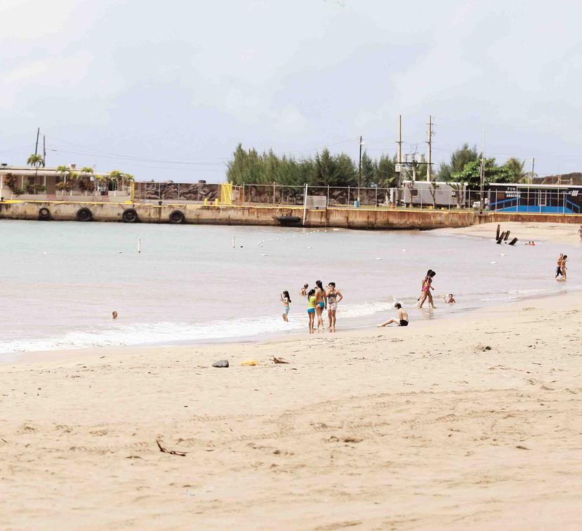Para alertar a los bañistas, la JCA ordenó colocar banderas amarillas en la playa mencionada. (GFR MEDIA)