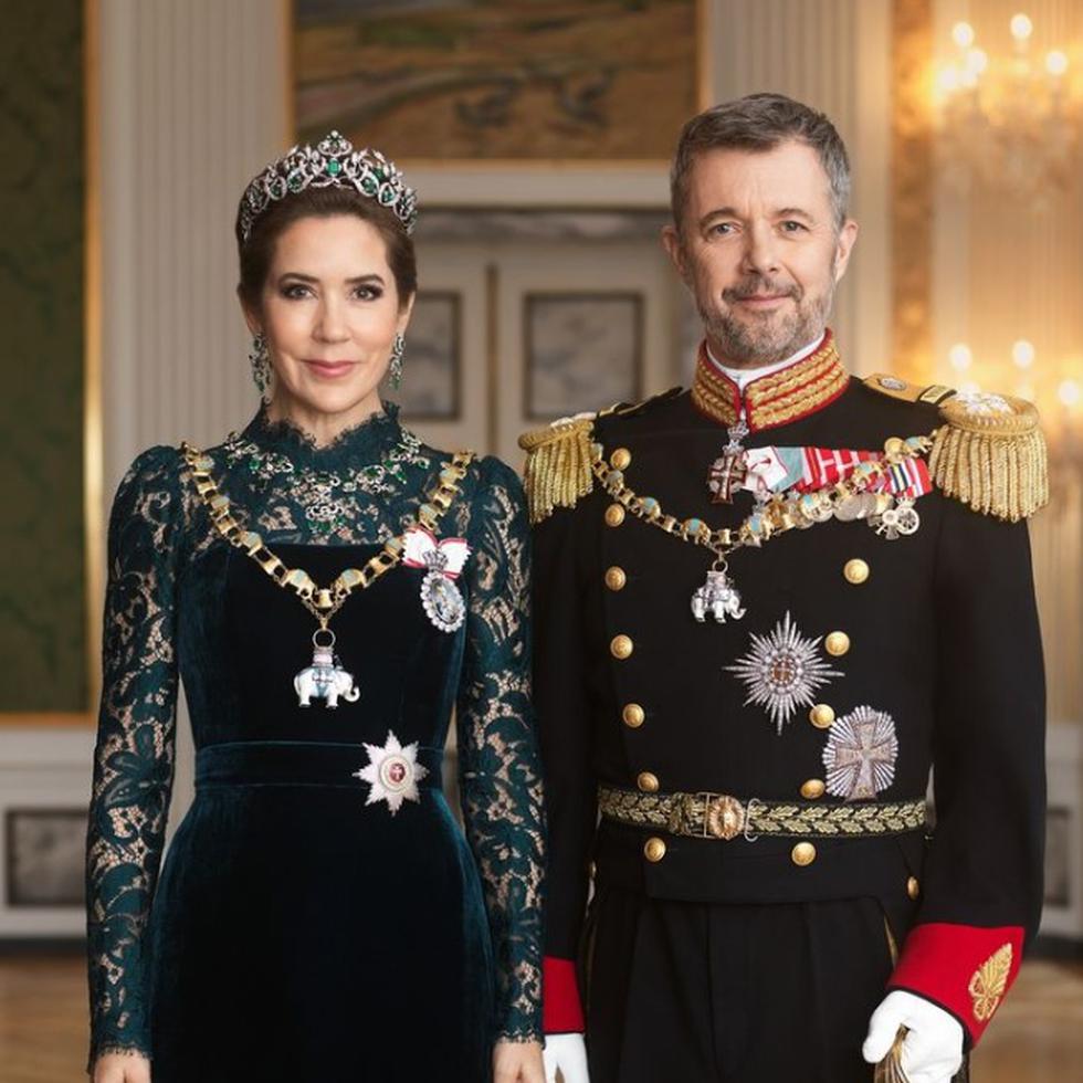 Foto oficial de los reyes Frederik X y Mary de Dinamarca.