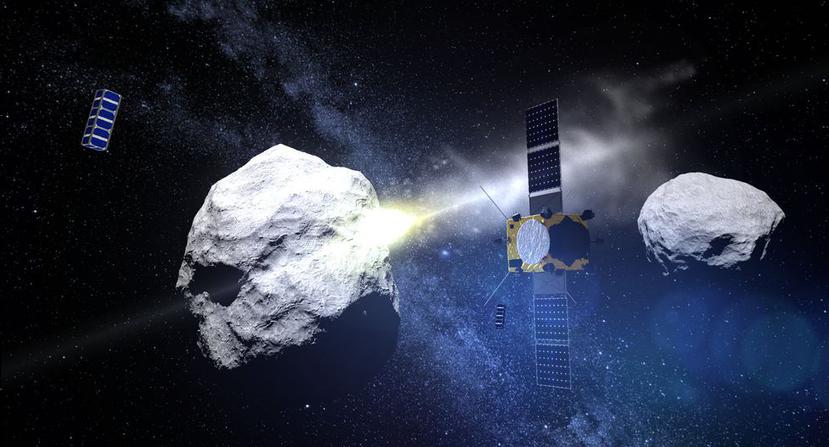 El reto de Hera será medir la masa, cohesión interna y órbita desviada de los asteroides. (ESA)