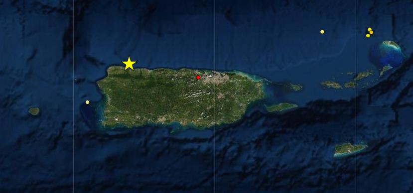Un sismo fue sentido en Puerto Rico en la tarde de hoy, lunes.