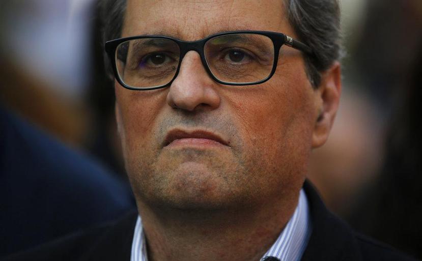 Quim Torra es un político fervorosamente secesionista y aliado del expresidente catalán Carles Puigdemont (AP/Manu Fernández).