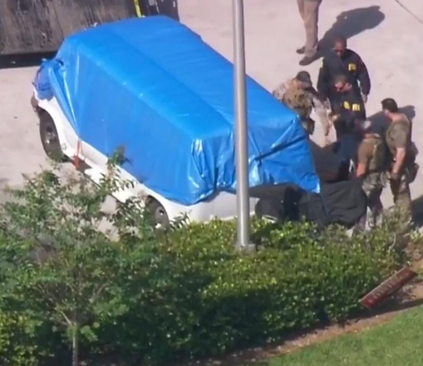 El vehículo del arrestado fue encontrado en Plantation en Florida. (Imagen del vídeo)