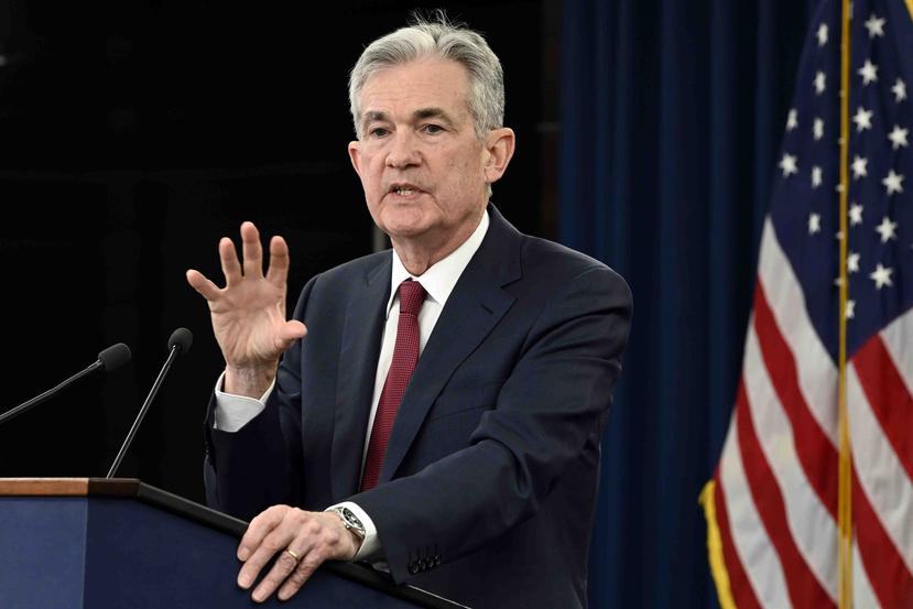 El presidente de la Reserva Federal, Jerome Powell, en conferencia de prensa. (GFR Media)