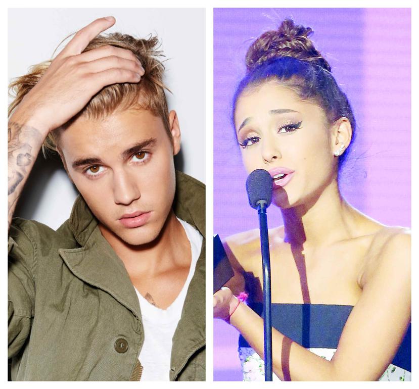 Justin Bieber y Ariana Grande hicieron el tema "Stuck with U". (Archivo)