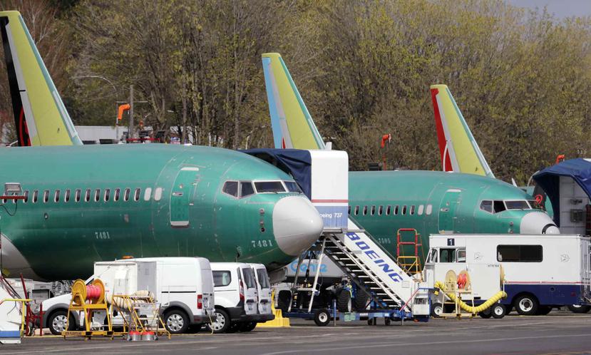 La flota de aviones 737 Max permanece en tierra tras haberse ordenado que no podían utilizarse debido a fallas técnicas en su sistema de operación. (AP)