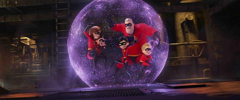 Escena de la cinta animada de Pixar "Incredibles 2". (AP)