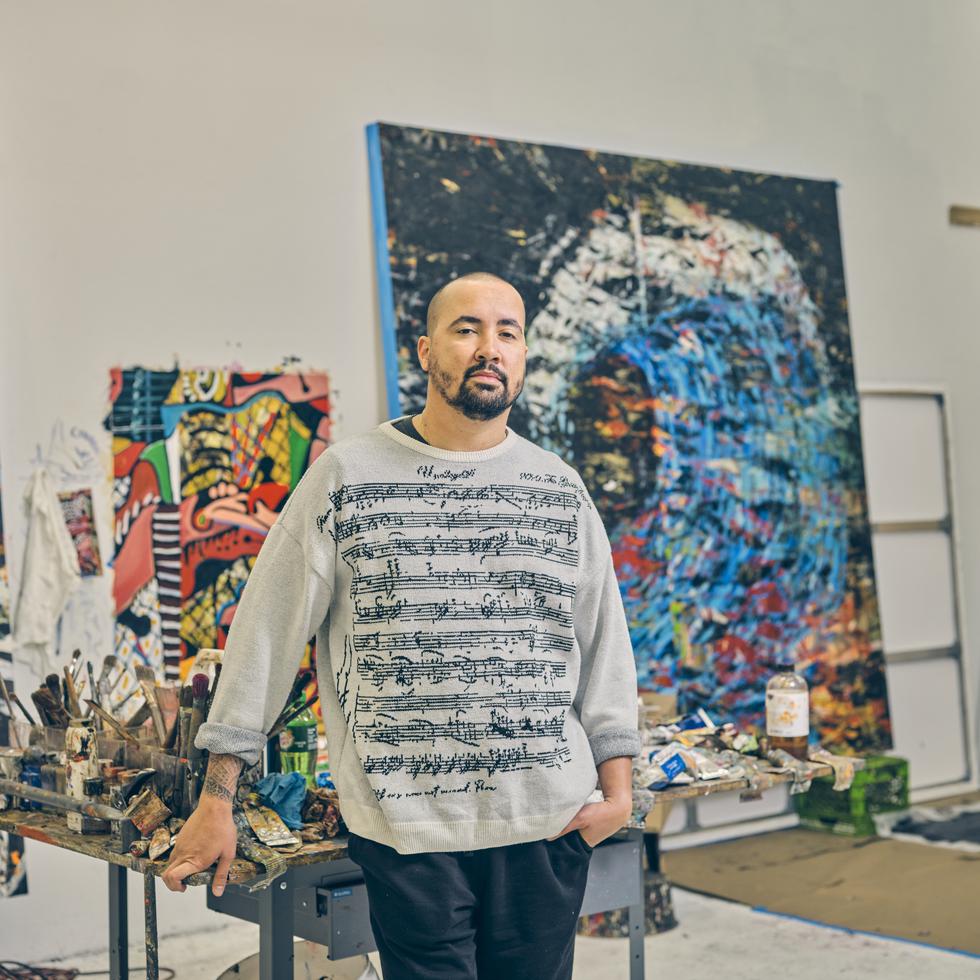 El artista puertorriqueño lleva unos 12 años con su estudio en el vecindario de Bushwick, en Nueva York.