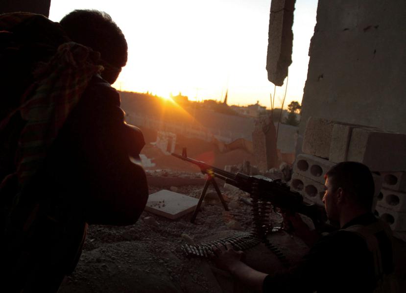 Soldados de las Unidades de Protección del Pueblo Kurdo tomaran el control de la localidad de Alouk en 2013. (EFE)