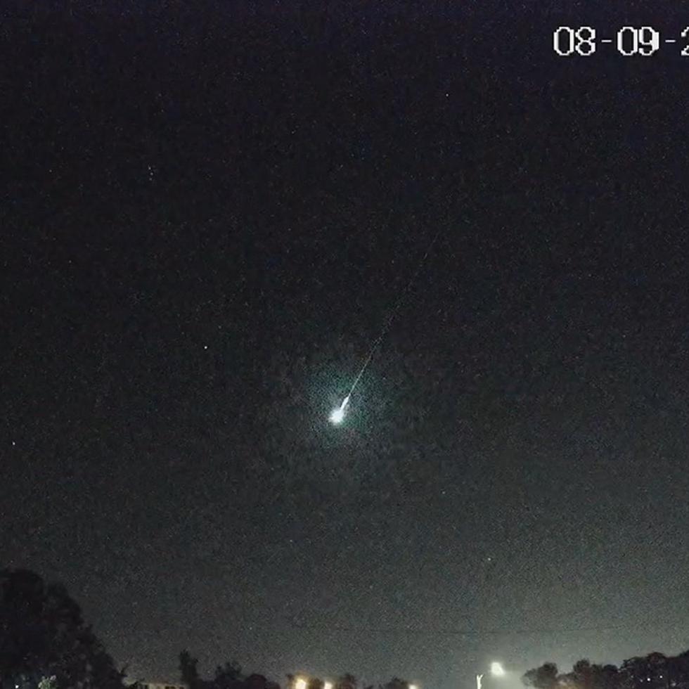 Uno de los meteoros que fue visible desde Puerto Rico el pasado 9 de agosto.