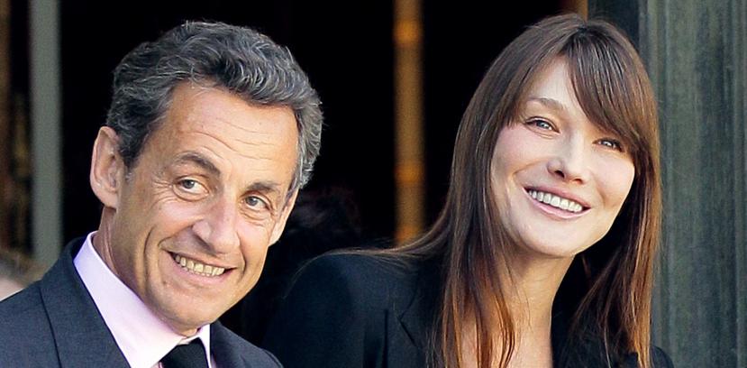 Carla Bruni junto a su esposo Nicolás Sarkozy. (Archivo / AFP)
