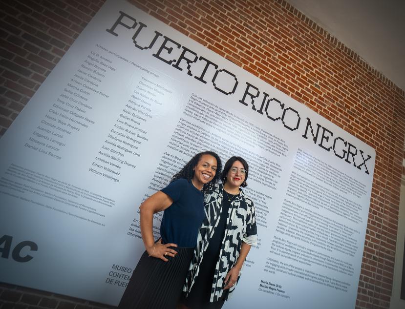 Las curadoras de la exhibición “Puerto Rico Negrx”, María Elena Ortiz y Marina Reyes Franco.