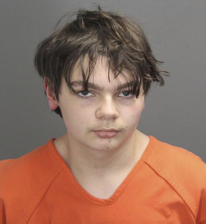 Ethan Crumbley, de 15 años, acusado de un tiroteo que mató a cuatro estudiantes en la Escuela Secundaria de Oxford, el 1 de diciembre de 2021.