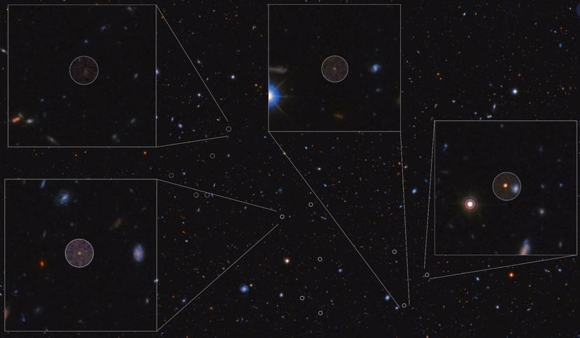 Imagen de las galaxias encontradas.