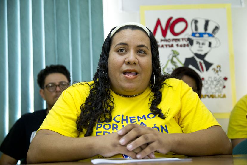 Mercedes Martínez, presidenta de la Federación de Maestros de Puerto Rico.