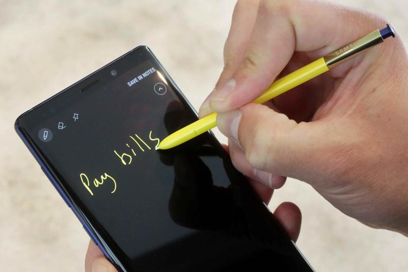 El Samsung Galaxy Note 9 fue presentado a principios de mes en New York. (AP)