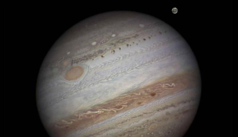 Los materiales se debieron de haber mezclado parcialmente con la capa gaseosa de Júpiter, que todavía se puede detectar en su estructura (NASA).