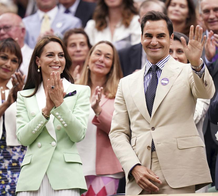 Kate Middleton y Roger Federer 