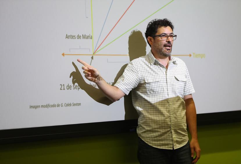 In the picture professor Roberto Vélez.