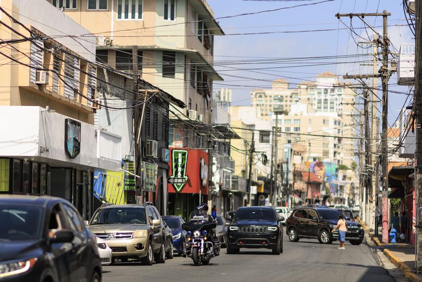 Un aspecto de la calle Loíza, en San Juan, donde proliferan los alquileres a corto plazo.