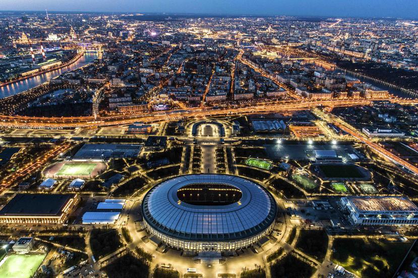 El estadio Luzhniki de Moscú será la sede del partido inaugural y el de campeonato de la Copa Mundial FIFA 2018. (AP / Dmitry Serebryakov)