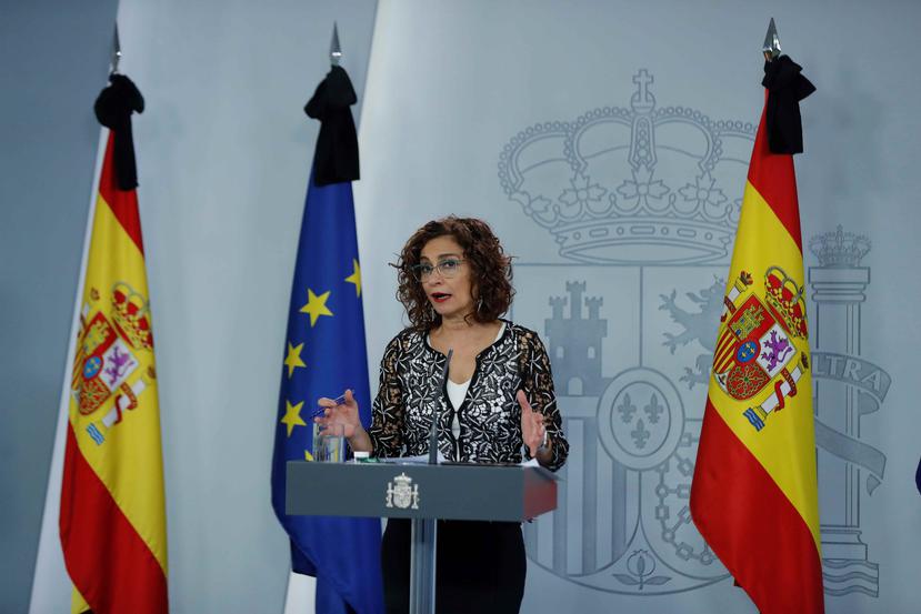 La ministra de Hacienda y portavoz del Gobierno, María Jesús Montero. (EFE)