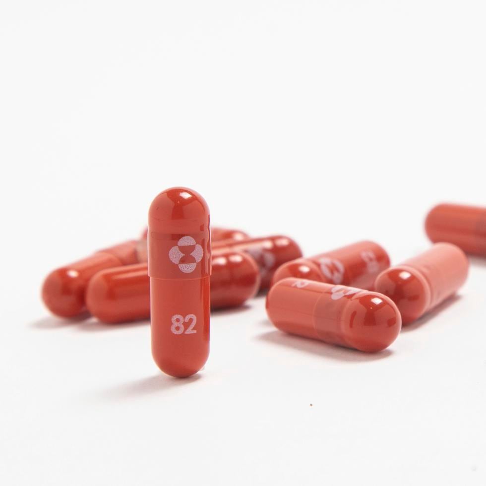 En esta imagen proporcionada por Merck & Co. muestra su nueva medicación antiviral.