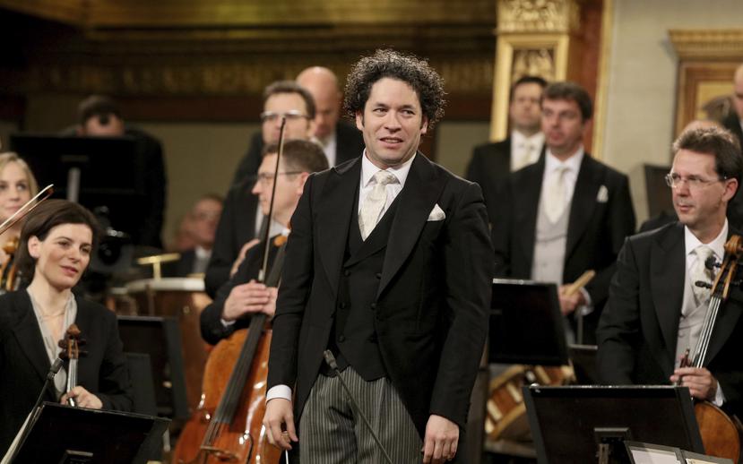 El maestro Gustavo Dudamel, de Venezuela, (AP Photo/Ronald Zak)