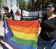 Manifestacion convocada por el Colegio de Actores en contra de las declaraciones homofóbicas de la primera dama de Ponce.