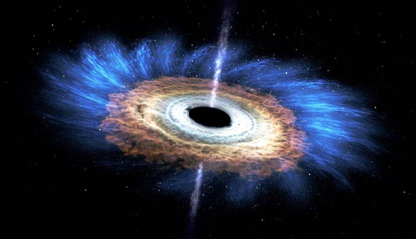 Este colosal agujero negro se encuentra a 15,000 años luz de la Tierra (NASA).