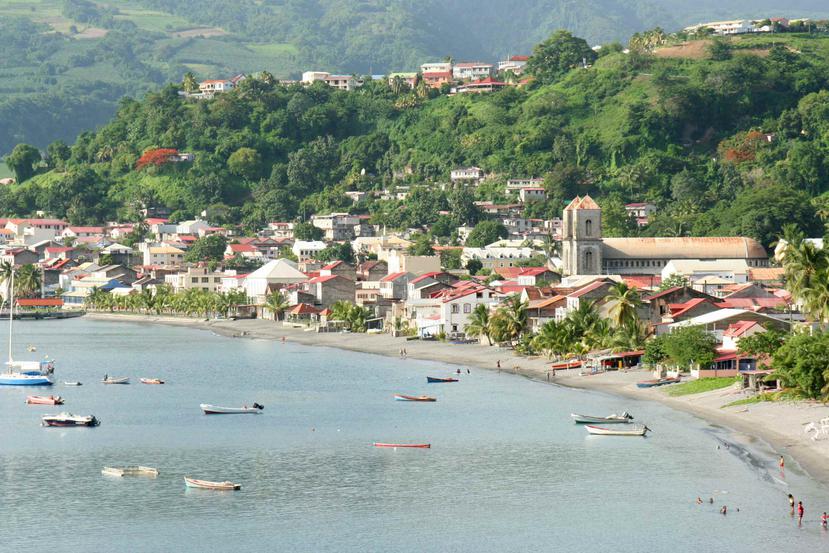Ciudad de Saint-Pierre, en Martinica.
