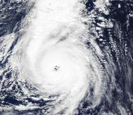 Imagen de satélite de un huracán categoría 3. (EFE)