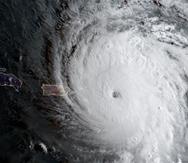 Imagen de archivo del ojo del huracán Irma.