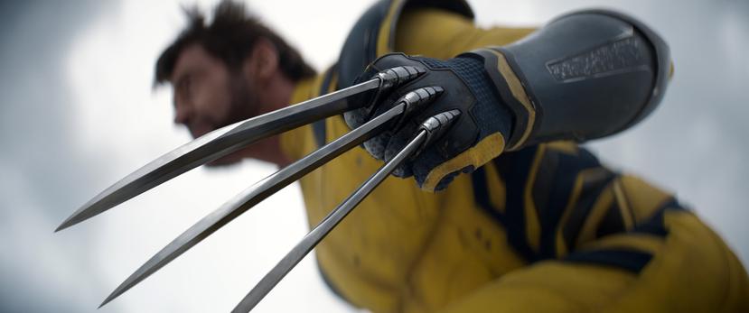 En esta imagen proporcionada por 20th Century Studios/Marvel Studios, Hugh Jackman como Wolverine/Logan en una escena de "Deadpool & Wolverine". (20th Century Studios/Marvel Studios vía AP)