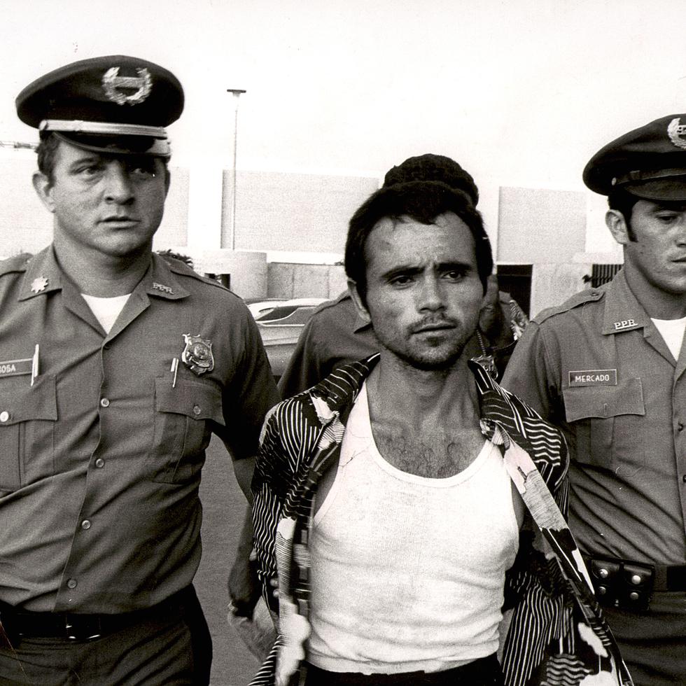 Arresto de Francisco Antonio García López, alias Toño Bicicleta, el 12 de agosto de 1974.
