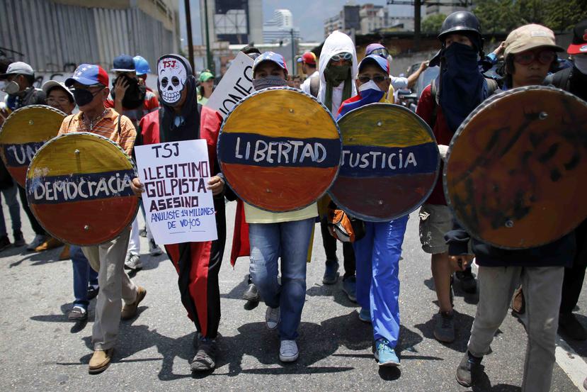 Protestas en Venezuela. (AP)