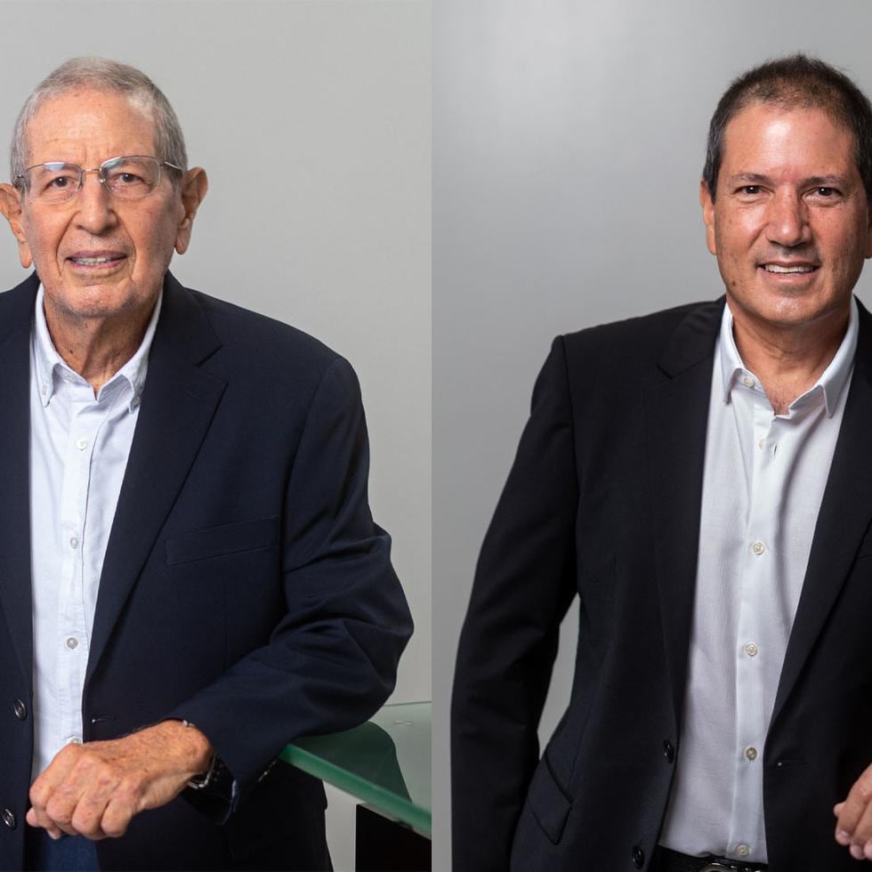 A la izquierda, don José Luis Castillo, Chairman de César Castilo, LLC. Al lado, César Eduardo Castillo, presidente y CEO.