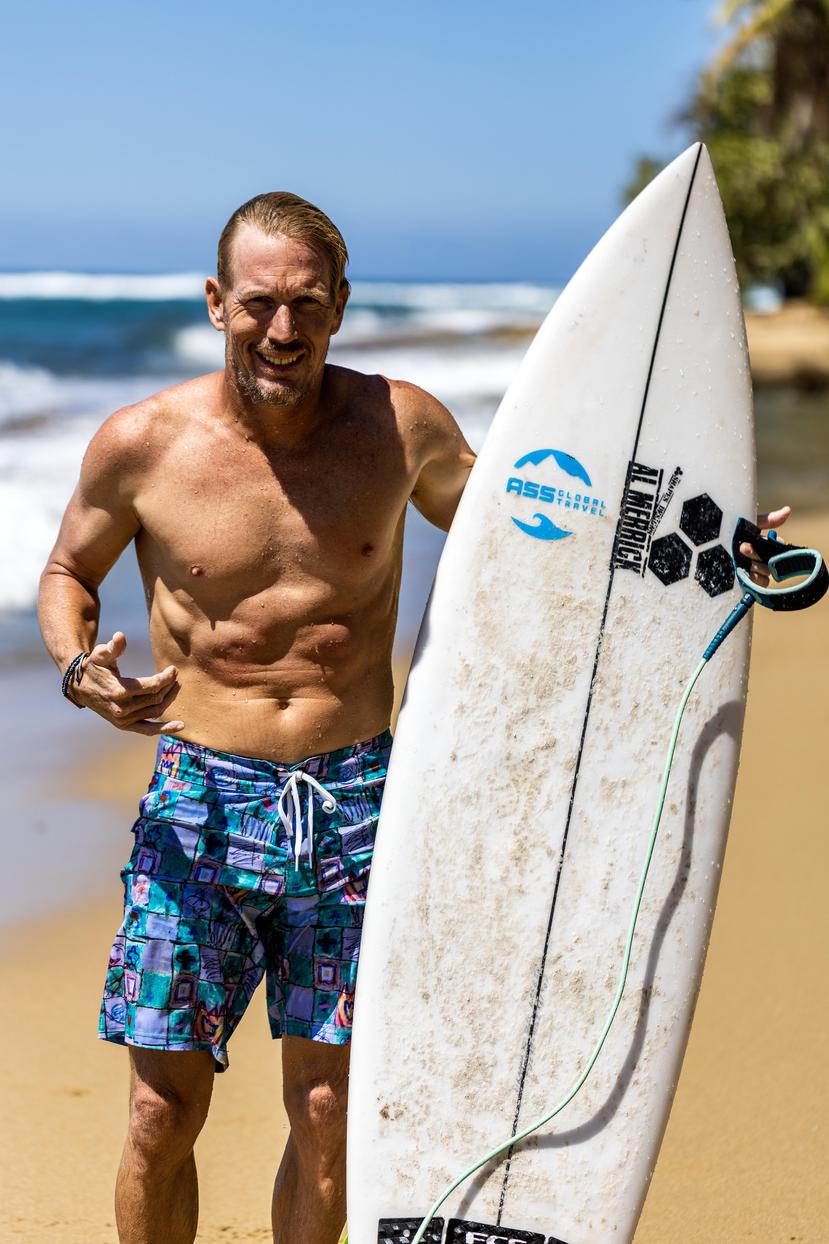Travis Moore, owner of Rincón Surf School. 