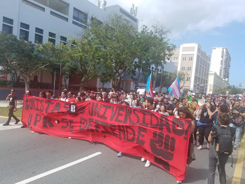 La marcha salió desde el parque Luis Muñoz Rivera hasta el Centro de Convenciones. (Marga Parés Arroyo)