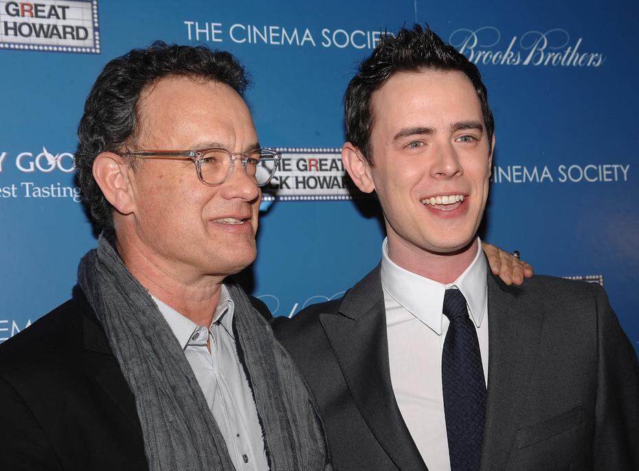 El galardonado actor Tom Hanks, a la izquierda, junto a su hijo Colin Hanks, quienes han actuado juntos.