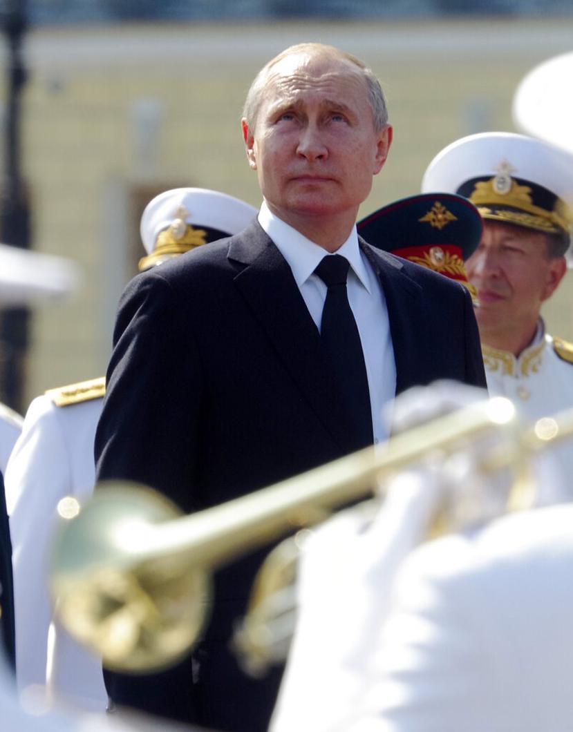 El presidente ruso, Vladimir Putin, estuvo al frente del lanzamiento de misiles intercontinentales. (AP)