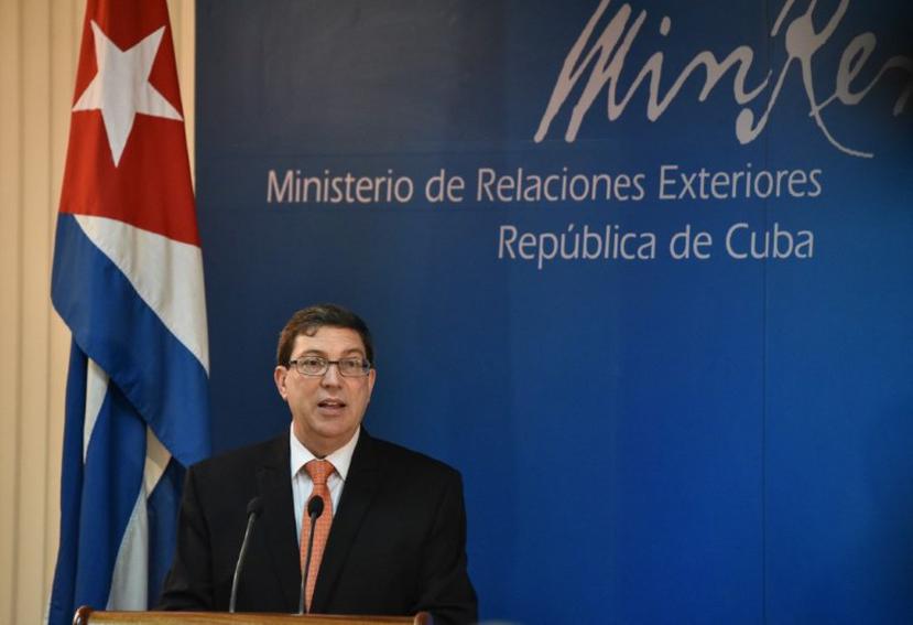 "Cuba no tiene ningún bloqueo ni discrimina contra las empresas y los turistas de Estados Unidos", dijo Bruno Rodríguez. (AFP)