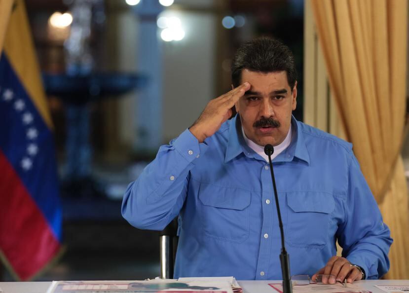 Nicolás Maduro, mientras da anuncios económicos en cadena nacional en Caracas. (EFE)