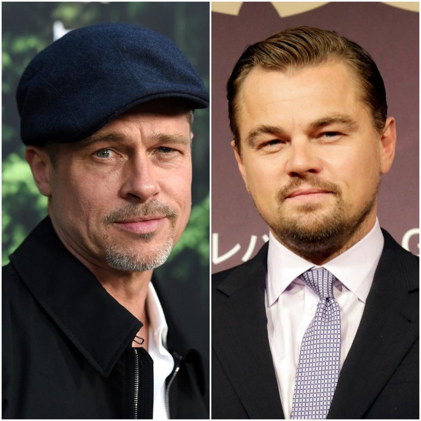 Brad Pitt y Leonardo DiCaprio (derecha). (AP)