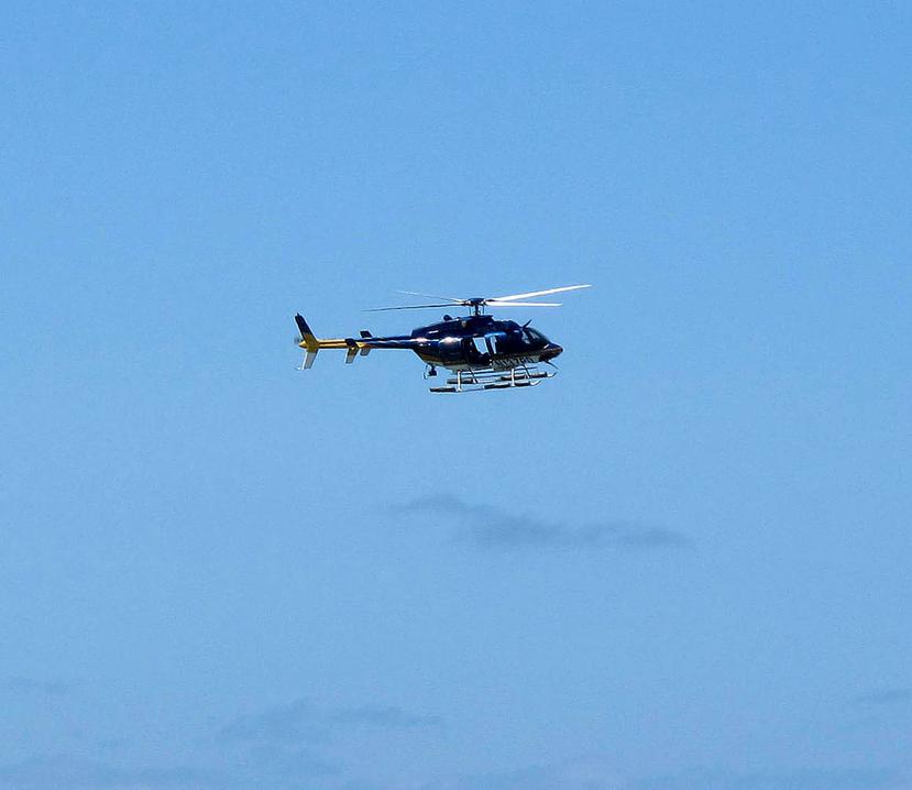 En la base de San Juan de la Policía hay un solo helicóptero funcional y tres dañados. (GFR Media)