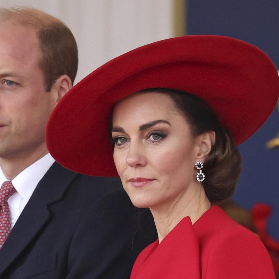 Kate Middleton junto a su esposo, el príncipe William.