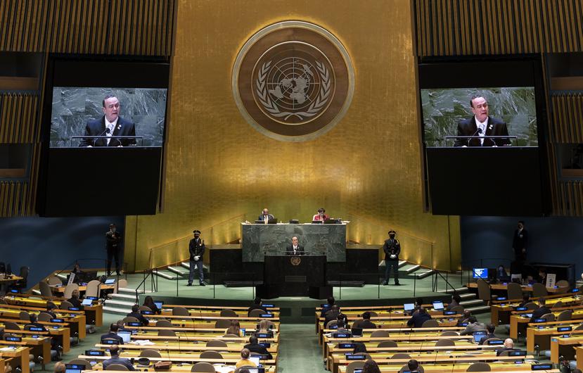La 76ta sesión de la Asamblea General de la ONU, en la sede de la organización en Nueva York, el miércoles 22 de septiembre de 2021.
